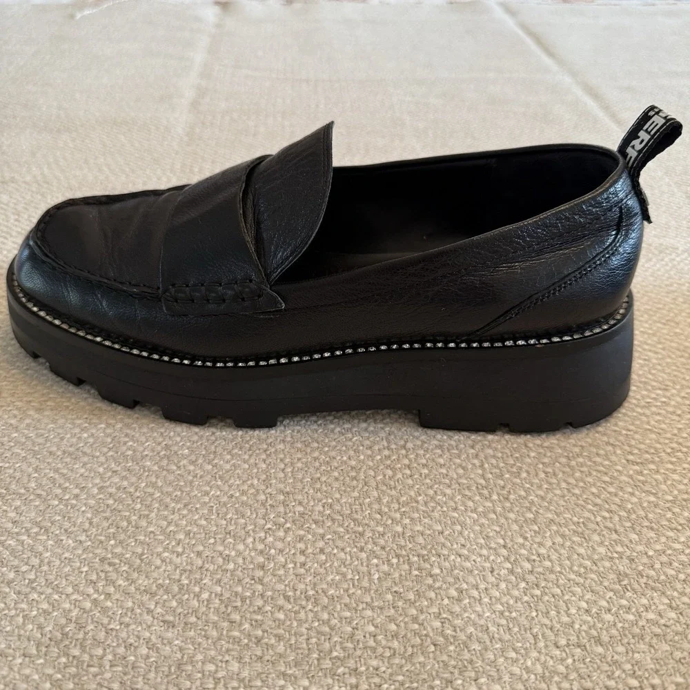 Karl Lagerfeld Black Women's Maysun Platform Casual Shoe Women‎ 9m